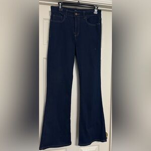 Elegant Navy Flare Women's Jeans